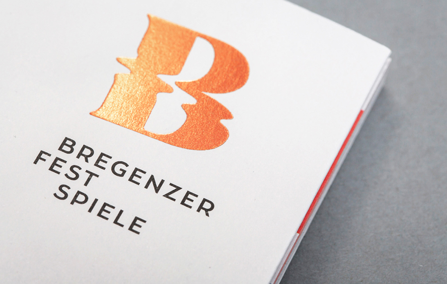 Logo, print and campaign work by graphic design studio Moodley for Austria's Bregenz Festival