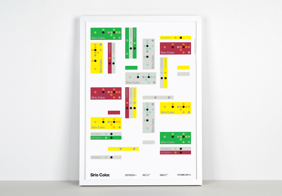 Poster for paper manufacturer Fedrigoni's Sirio Color range designed by Design Project