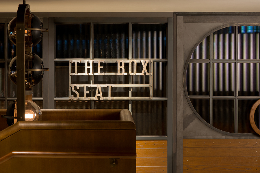 Interior and signage for Hong Kong restaurant Hay-Market designed by Foreign Policy