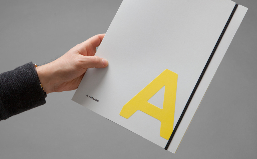 Visual identity and folder by Norwegian graphic design studio Bielke&Yang for engineering consultancy K Apeland
