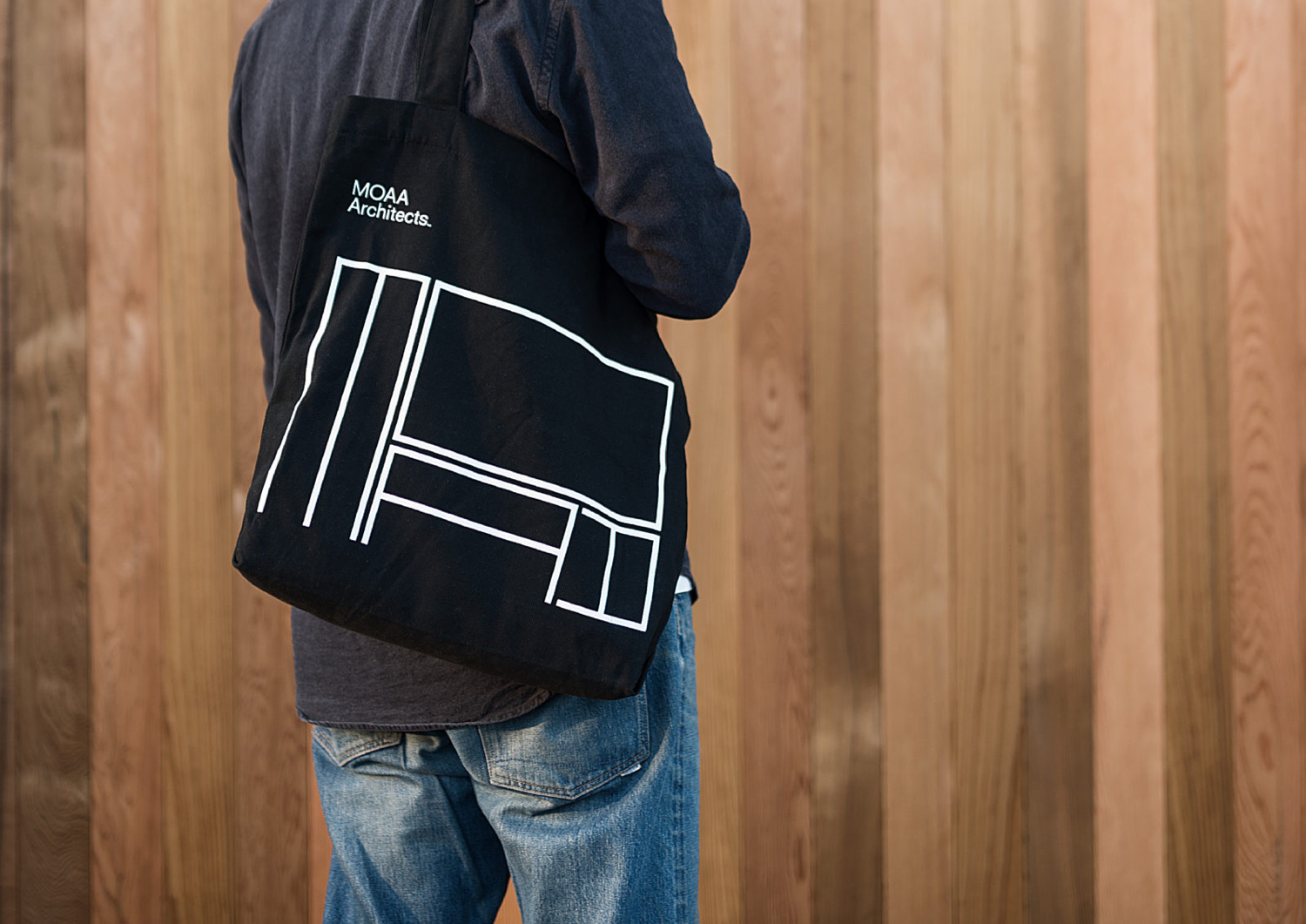 Logo, stationery, business cards, signage and tote bag by In-house for New Zealand's MOAA Architects