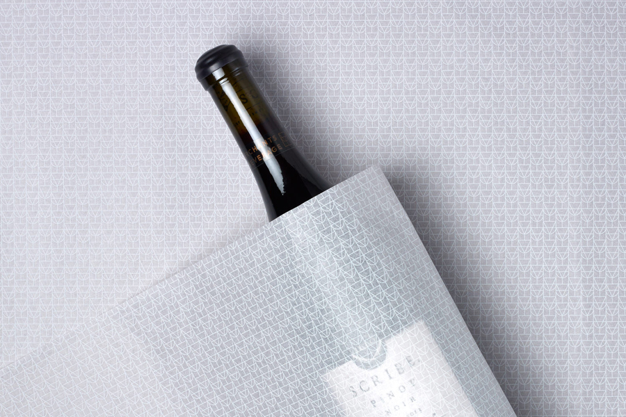 Patterned tissue paper by Manual for online wine and spirits gift service Merchants Of Beverage