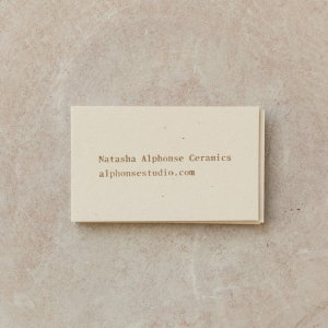 Branding for Natasha Alphonse Ceramics by Shore