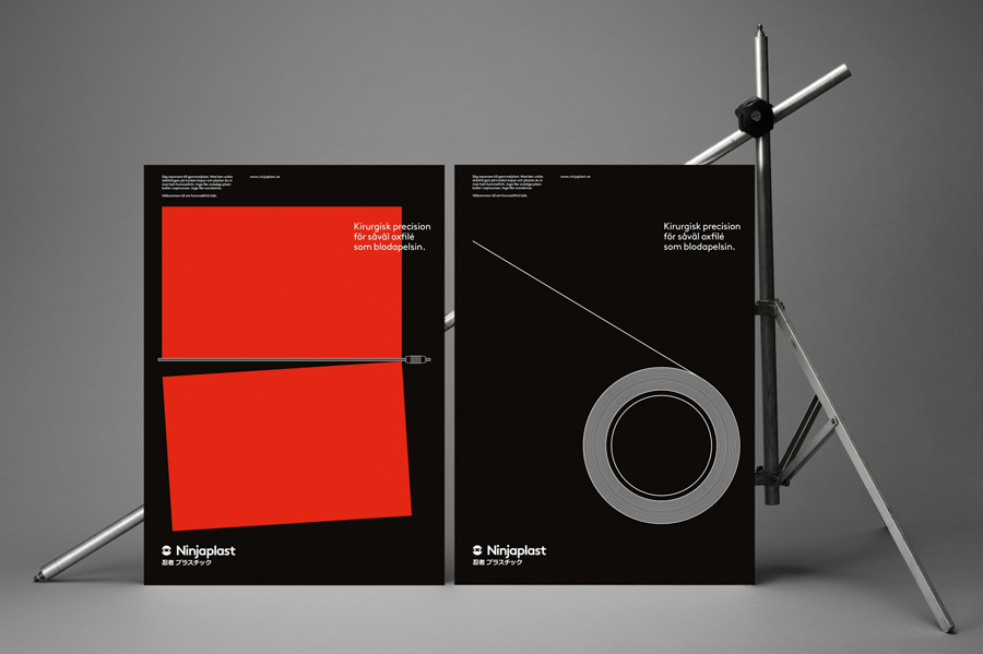 Ninjaplast visual identity and print designed by Kurppa Hosk