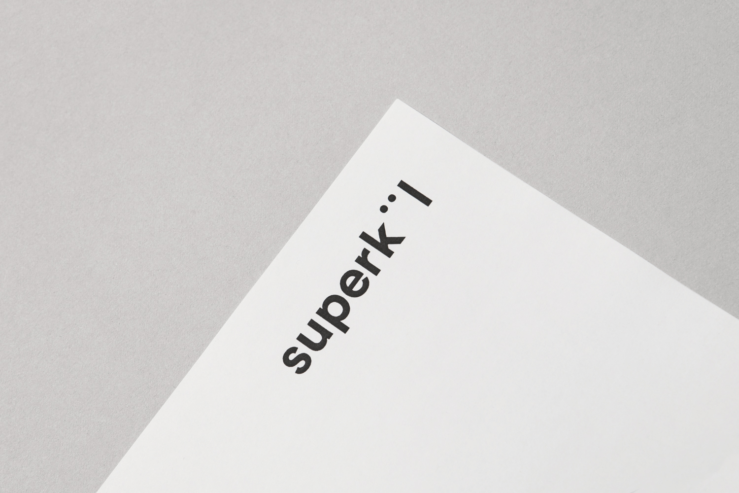 Brand identity and headed paper by Toronto-based graphic design studio Blok for Canadian architecture firm Superkül