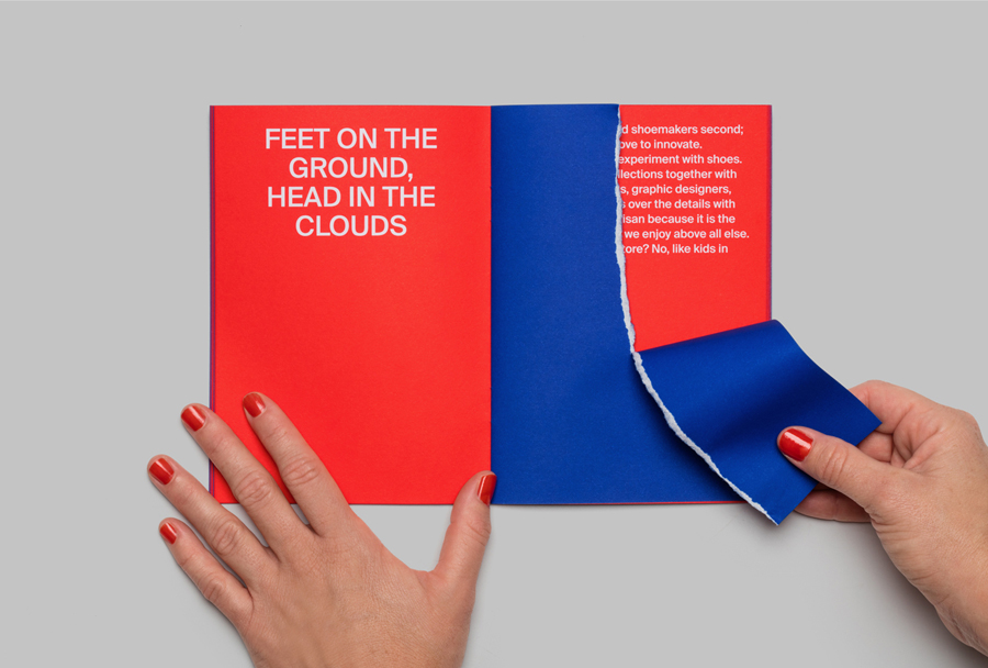 Brand Identity and brochure for Barcelona based shoe brand Arrels by graphic design studio Hey