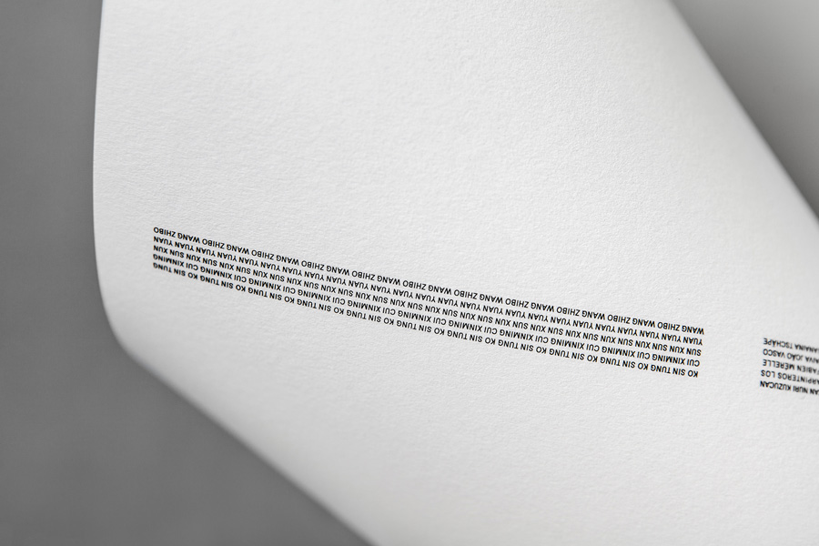 Letterhead by graphic design studio Lundgren+Lindqvist for Edouard Malingue Gallery