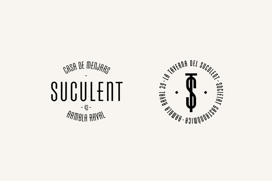 Logotype designed by Comité for Spanish kitchen and bar La Taverna Del Suculent