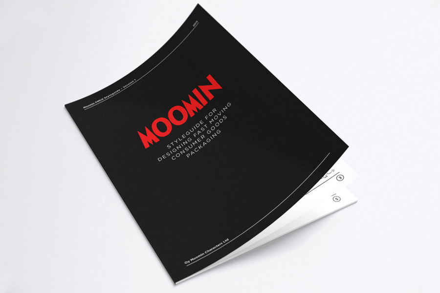 Brand guidelines for Moomin branded products by graphic design studio Bond, Finland