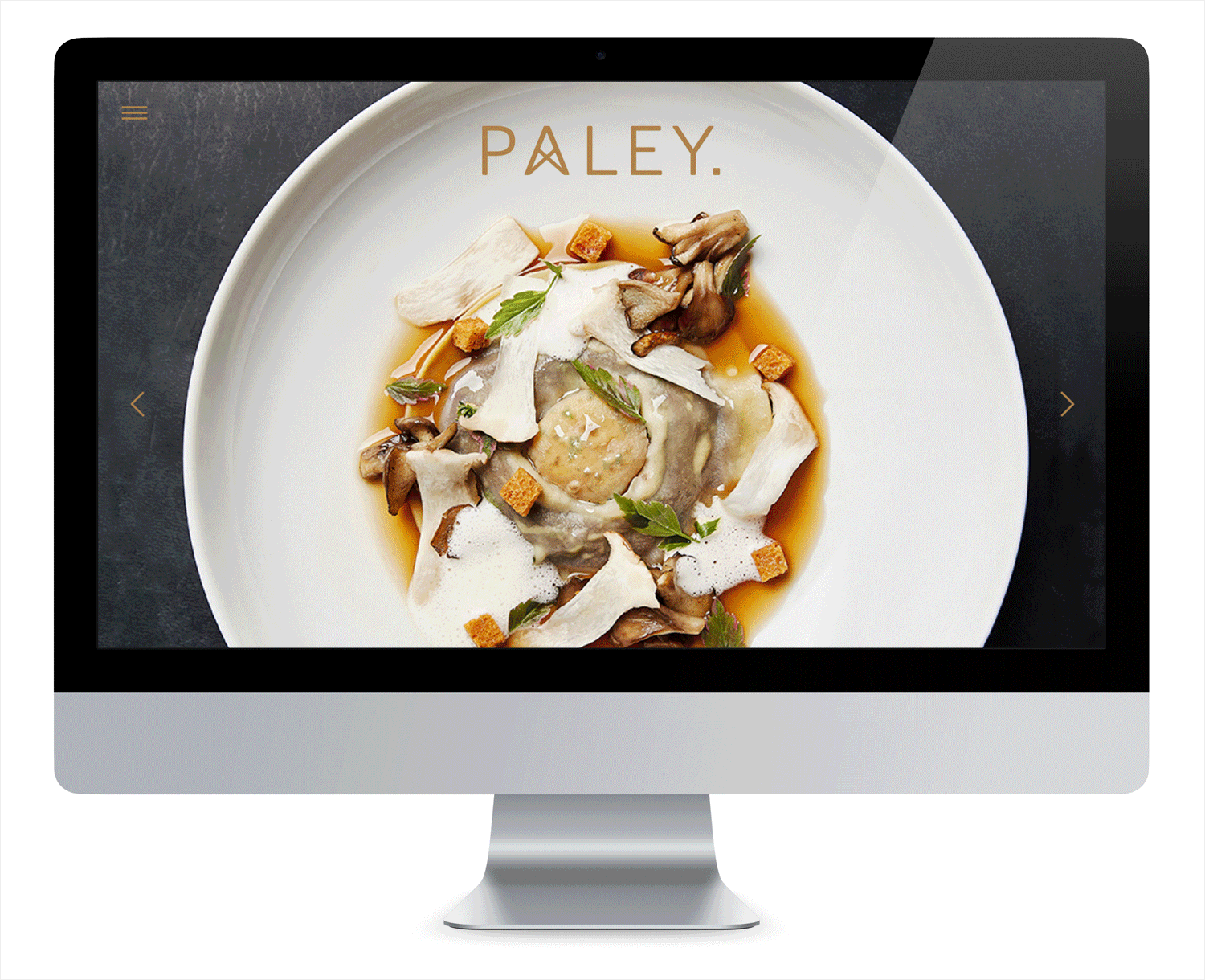 Brand identity and website for Los Angeles restaurant Paley designed by Mucca, United States