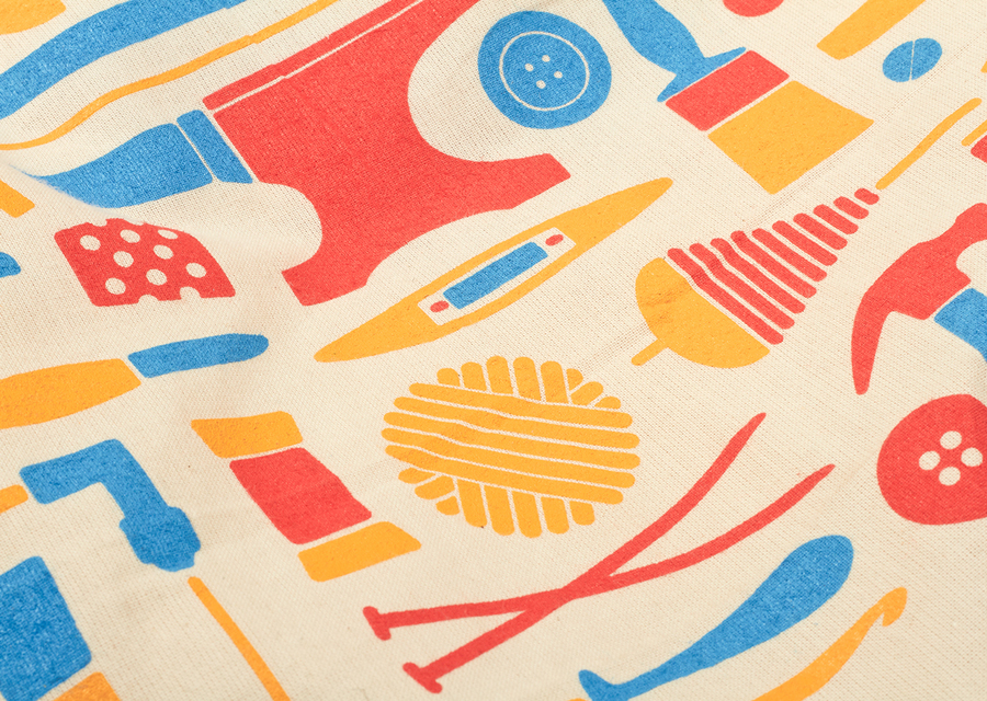 Tote bag detail for Hemslöjden, The Swedish Handicraft Societies' Association designed by Snask