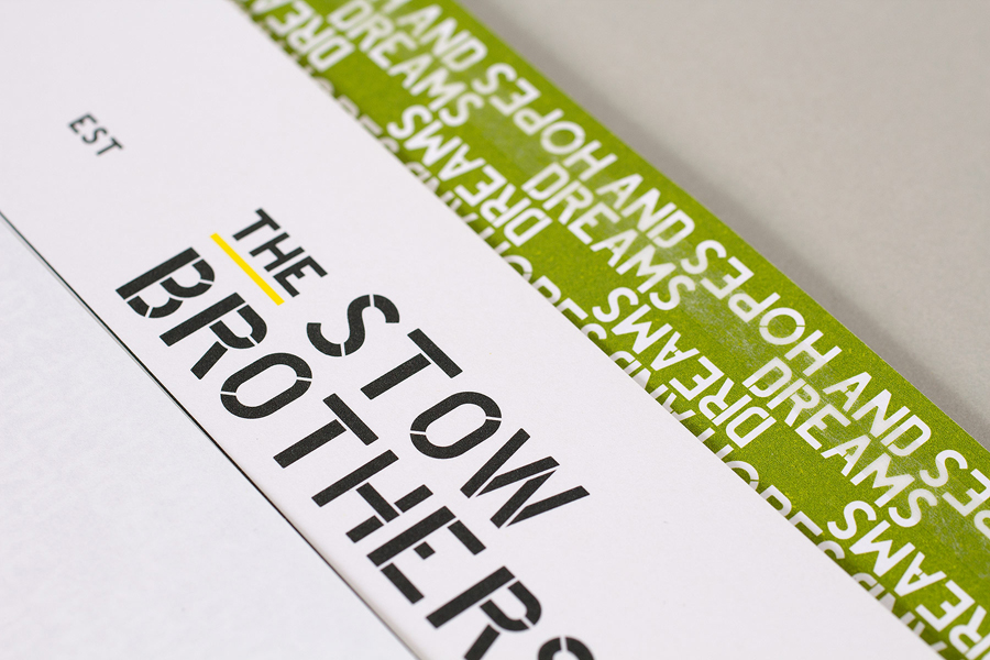 Envelope design by Build for East London estate agent The Stow Brothers