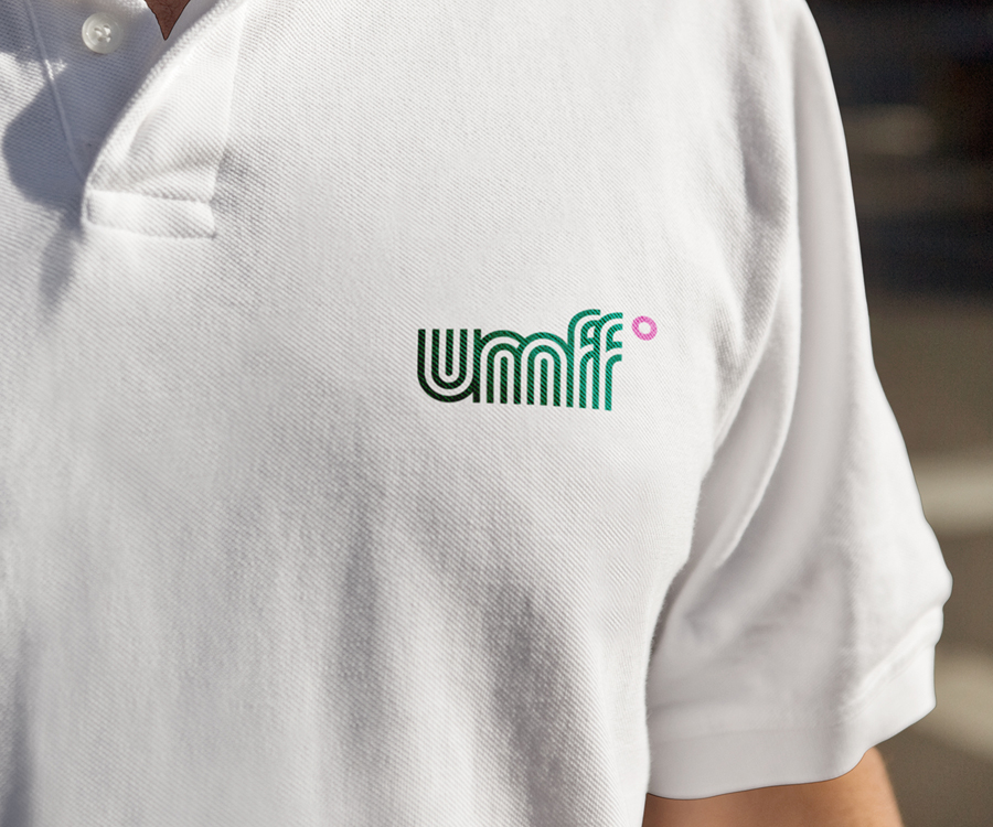 Branded t-shirt by Studio fnt for Ulju Mountain Film Festival