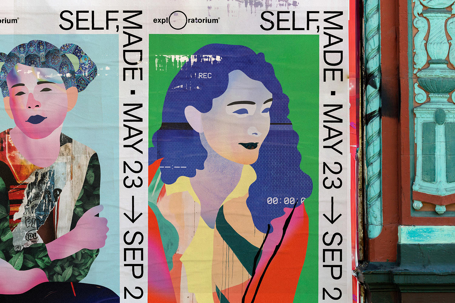 Campaign designed by Collins for Exploratorium's summer 2019 exhibition Self, Made