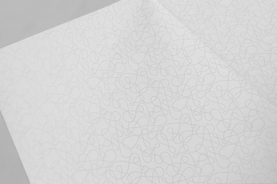 Branded tissue paper for French jewellery manufacturer Gripoix by graphic design studio Mind
