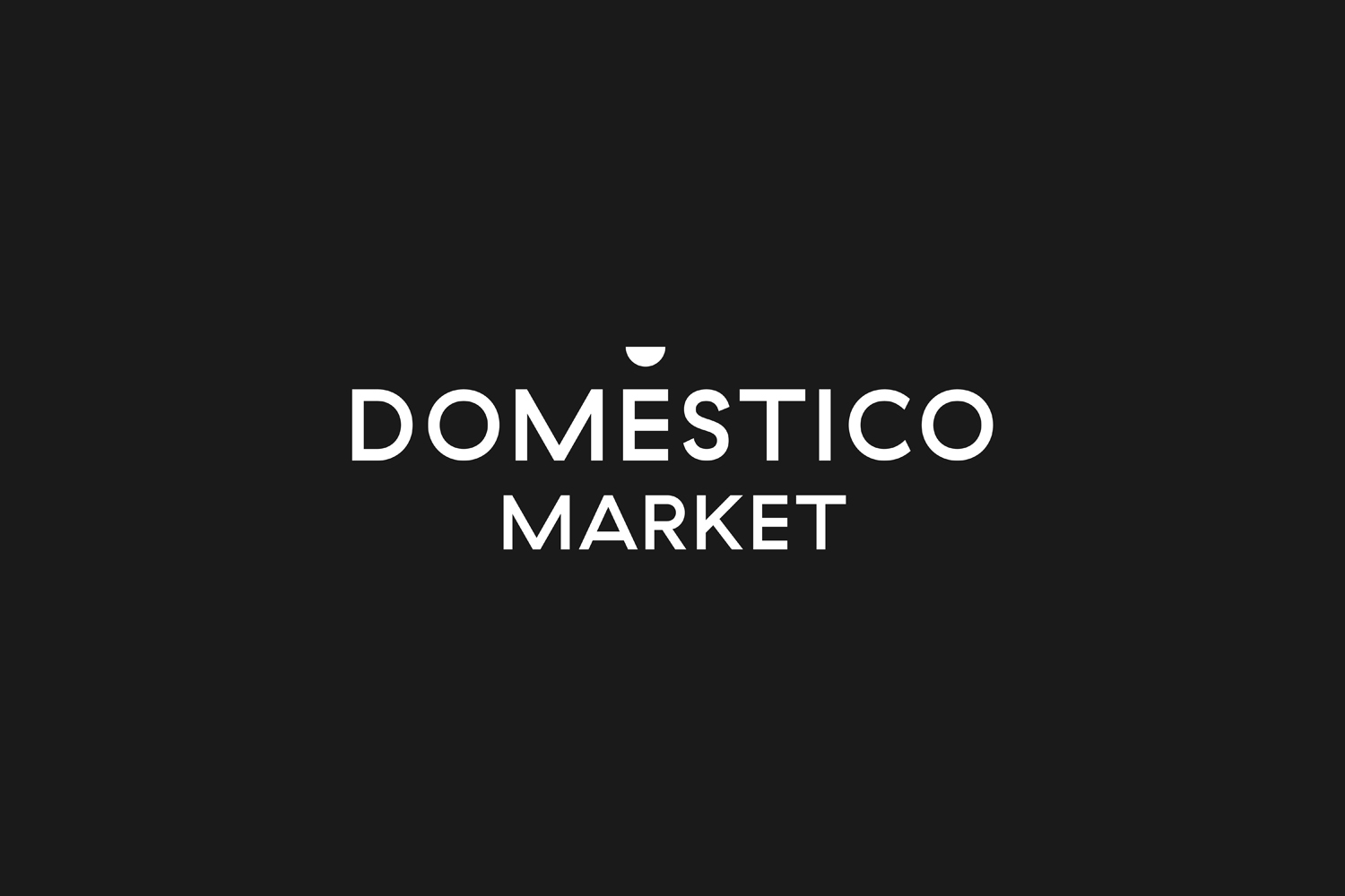 Logotype by Mucho for Spanish furniture retailer DomésticoShop's concept store DomésticoMarket