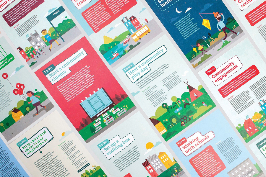 Print designed by Believe In for Eden Project's Big Lunch Extras