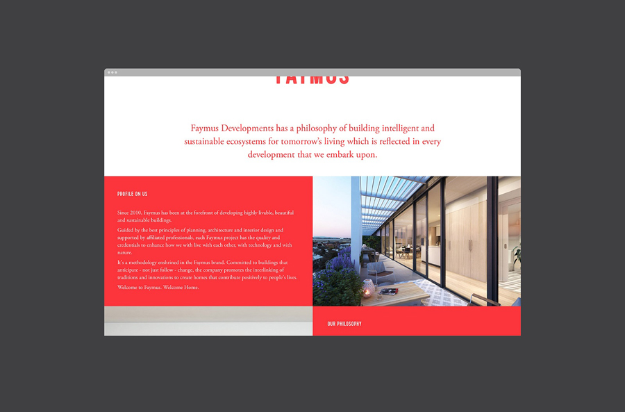 Branding and responsive website design for Faymus by Studio Brave, Australia