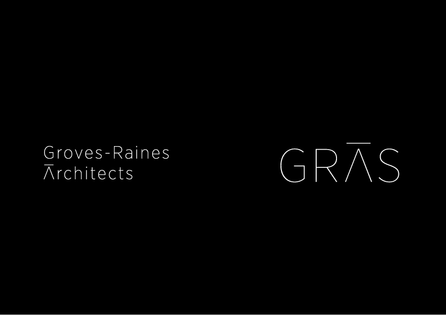 Brand identity guidelines designed by Graphical House for architectural studios Gras & Groves-Raines Architects