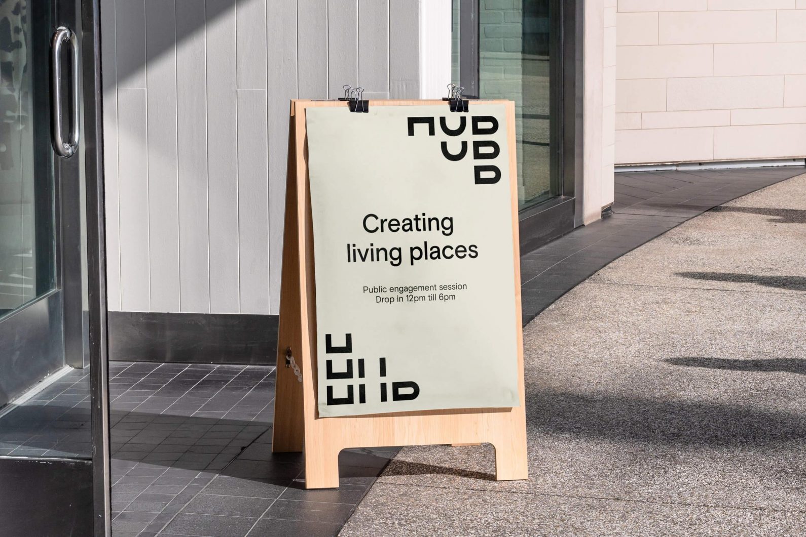 Motion logo, brand identity and website design by place-making specialists DNCO for Hub Residential