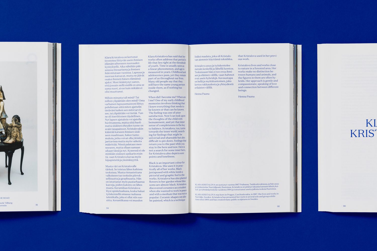 Brand identity and book designed by Helsinki-based Werklig for EMMA exhibition series In Search Of The Present
