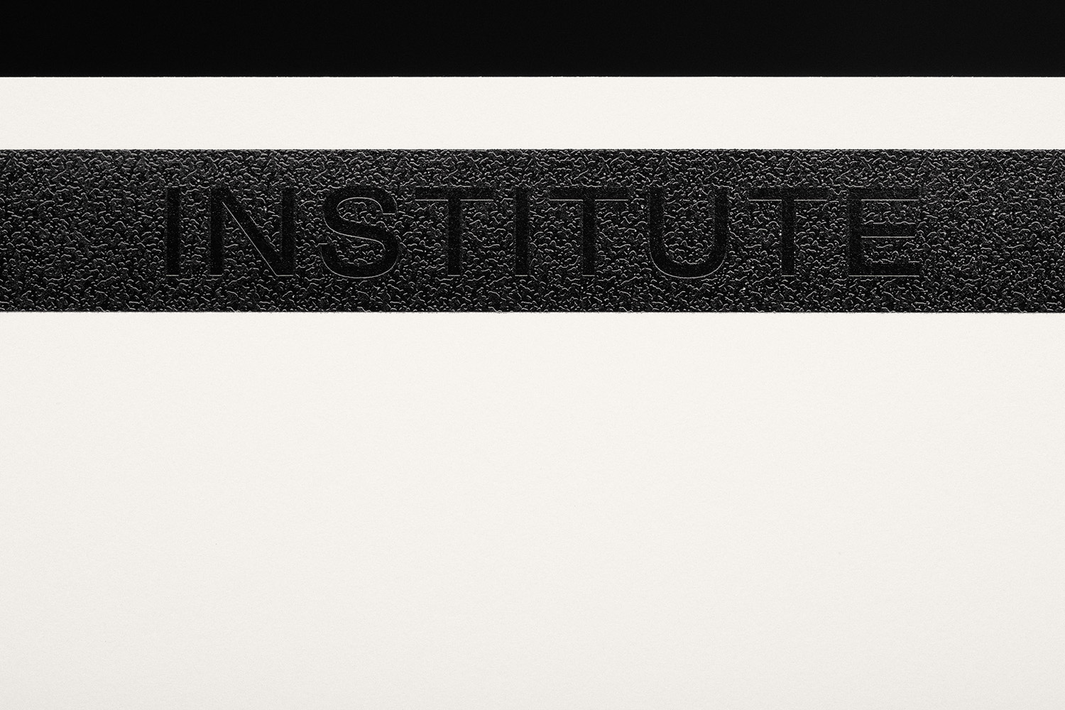 Black Micro Texture Foiling – Institute by Commission, United Kingdom