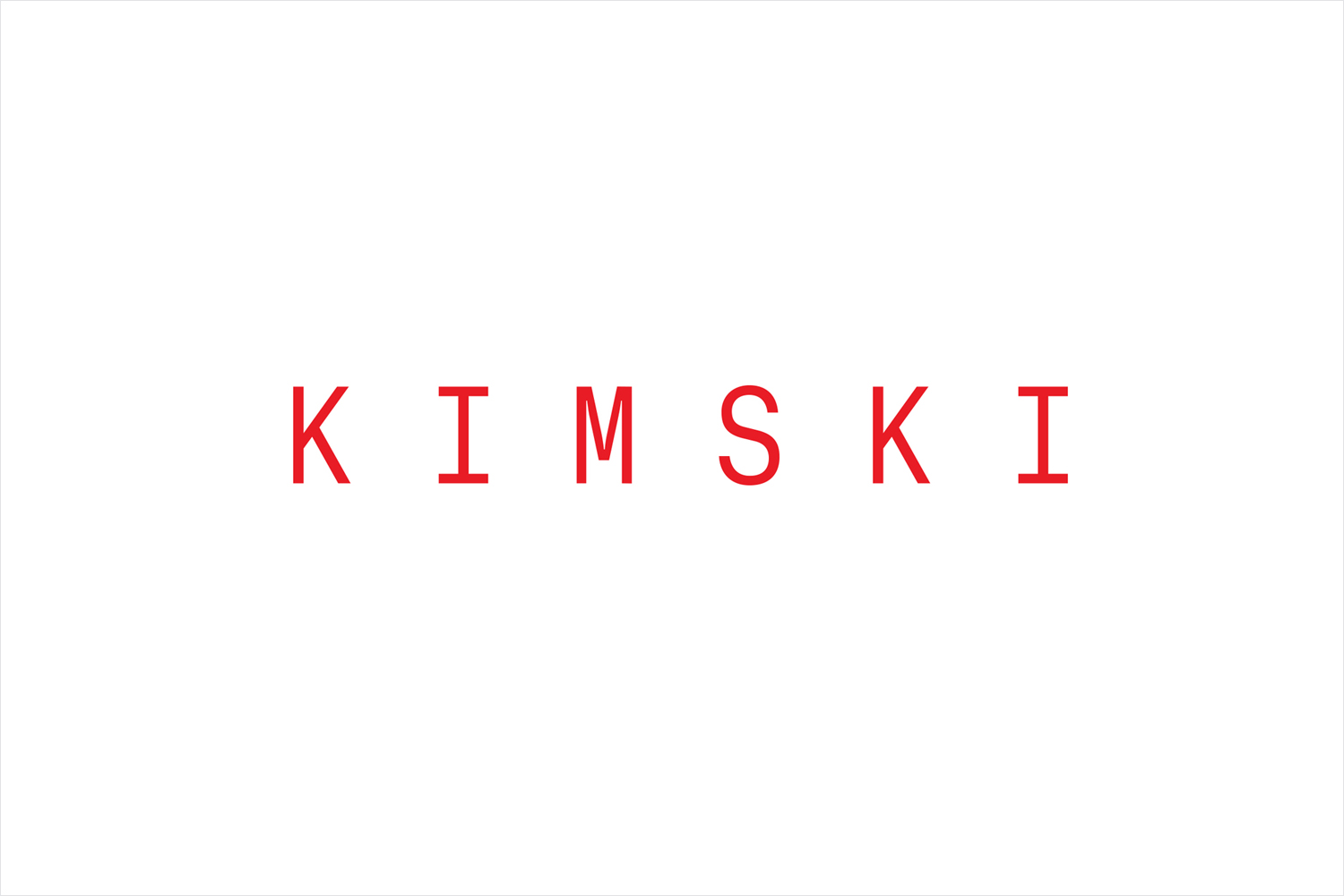 Logotype by New York studio Franklyn for Chicago’s Korean Polish street food restaurant Kimski