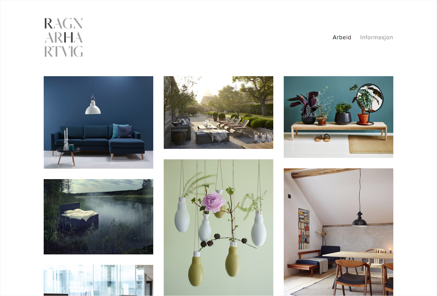 Brand identity and website for Norwegian photographer Ragnar Hartvig by Commando Group, Oslo