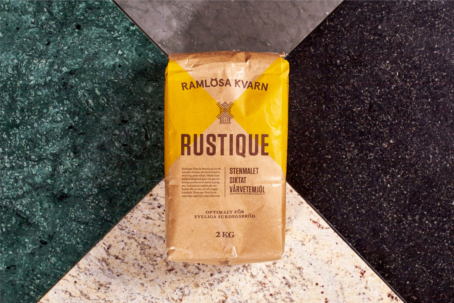 Branding and packaging for Swedish flour business Ramlösa Kvarn by Amore.