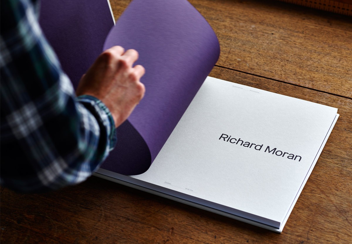 Brand identity and portfolio for UK photographer Richard Moran by Leeds based graphic design studio Journal