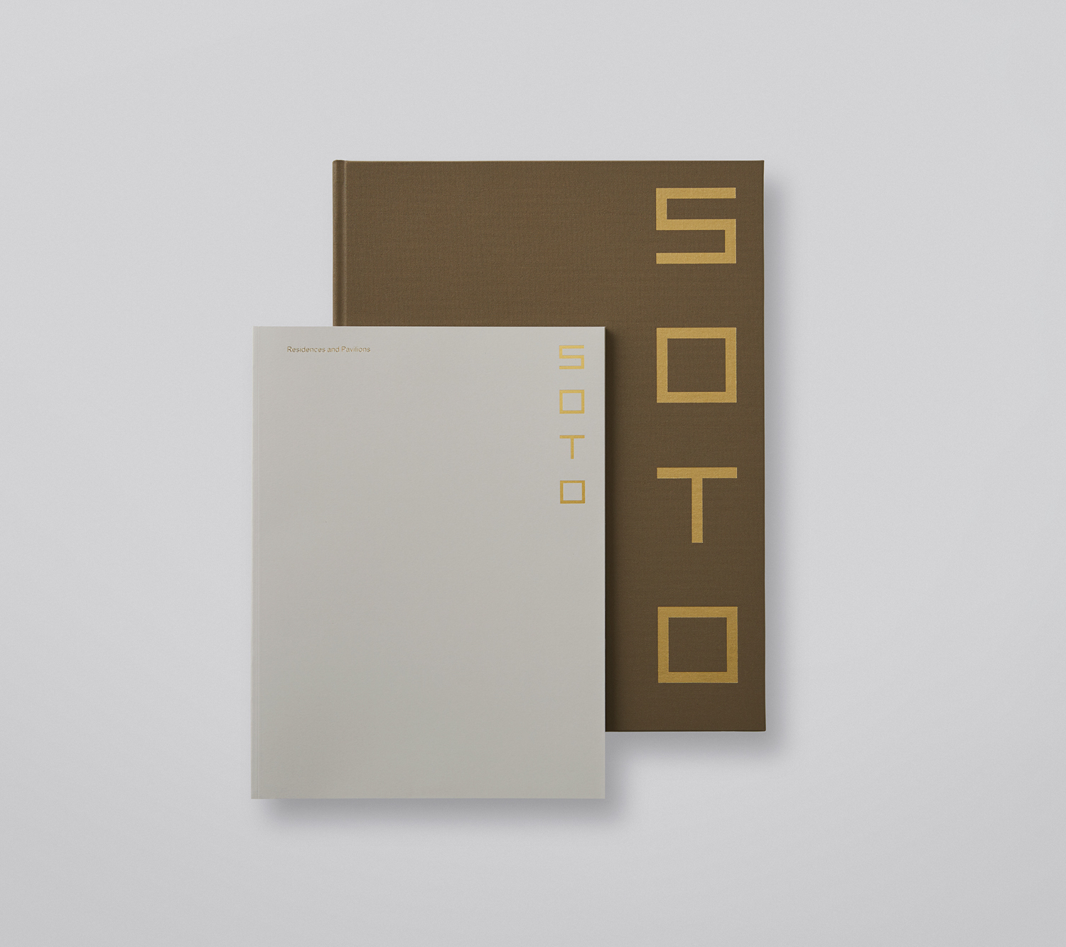 Logotype, brochures, material pack, showroom and website by Richards Partners for property development Soto