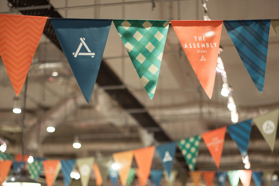 Logo and bunting by Bravo for Singapore based men's retail store and coffee shop The Assembly