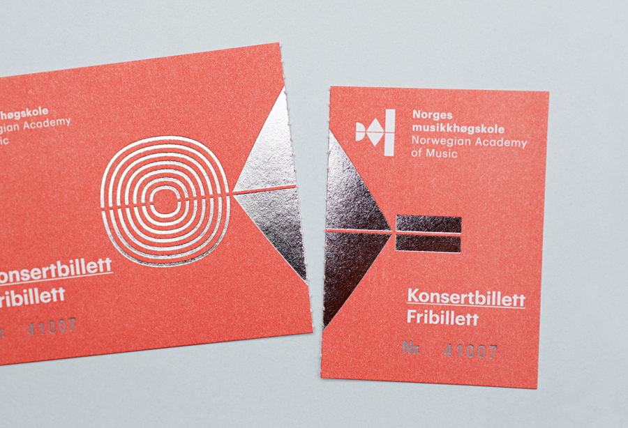 Silver Block Foiling – Norwegian Academy of Music by Neue, Norway