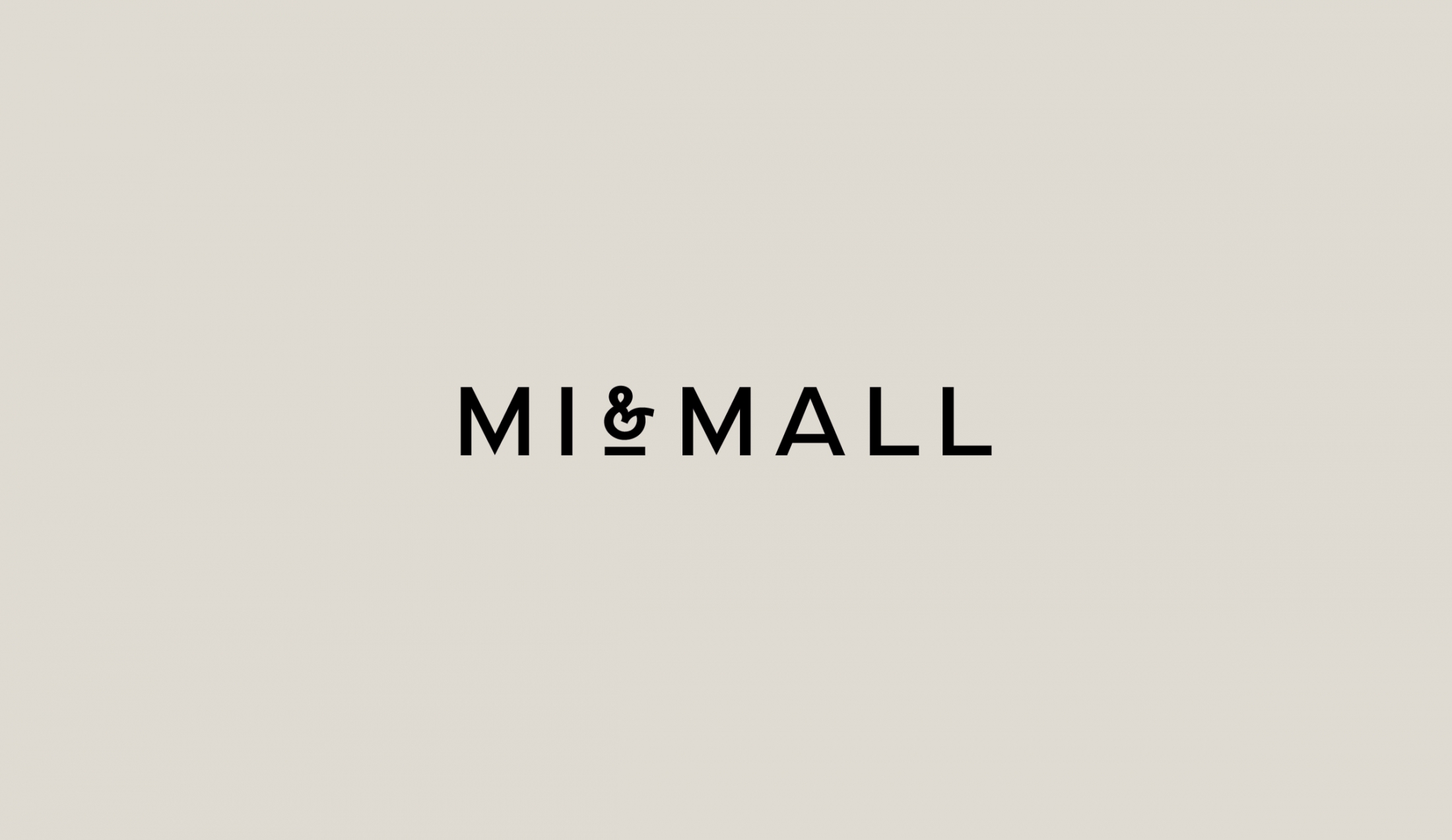 Sans-serif logotype designed by Atipo for online fashion retailer Mi&Mall 