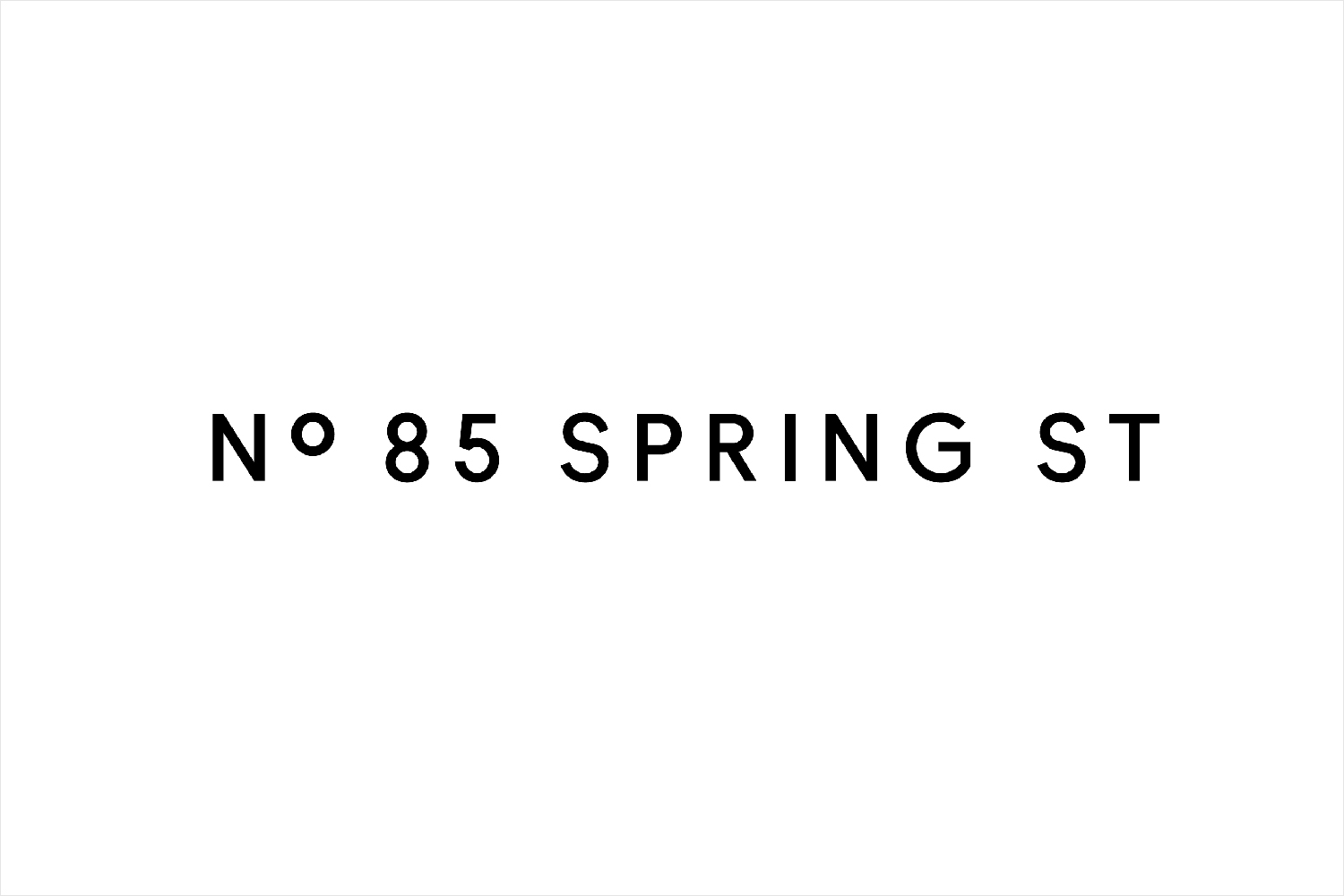 Creative Logotype Gallery & Inspiration: 85 Spring Street by Studio Ongarato