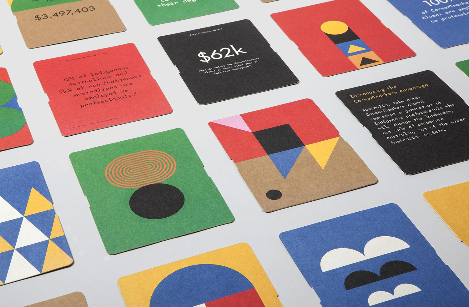 Multi-coloured Branding – CareerTrackers by Garbett, Australia