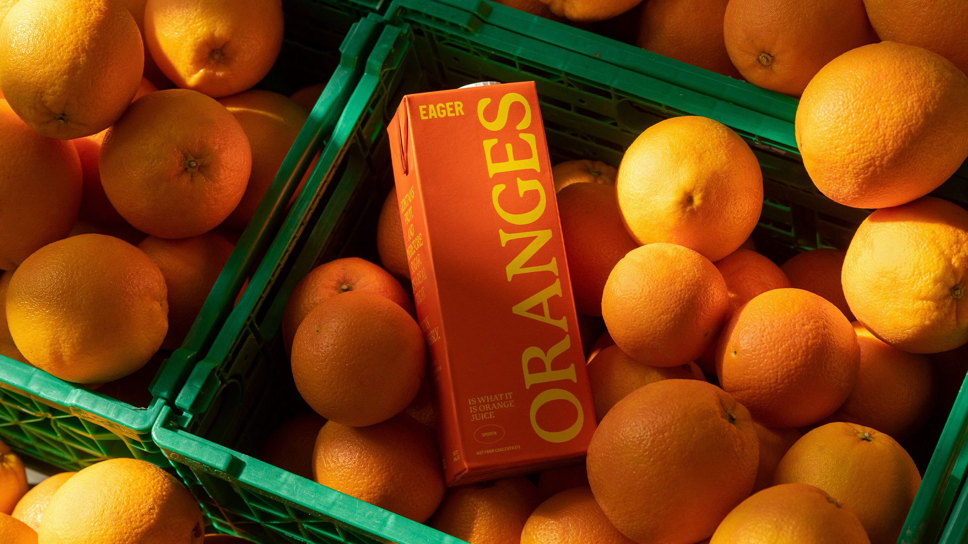 Fruit juice carton packaging design by Ragged Edge for Eager