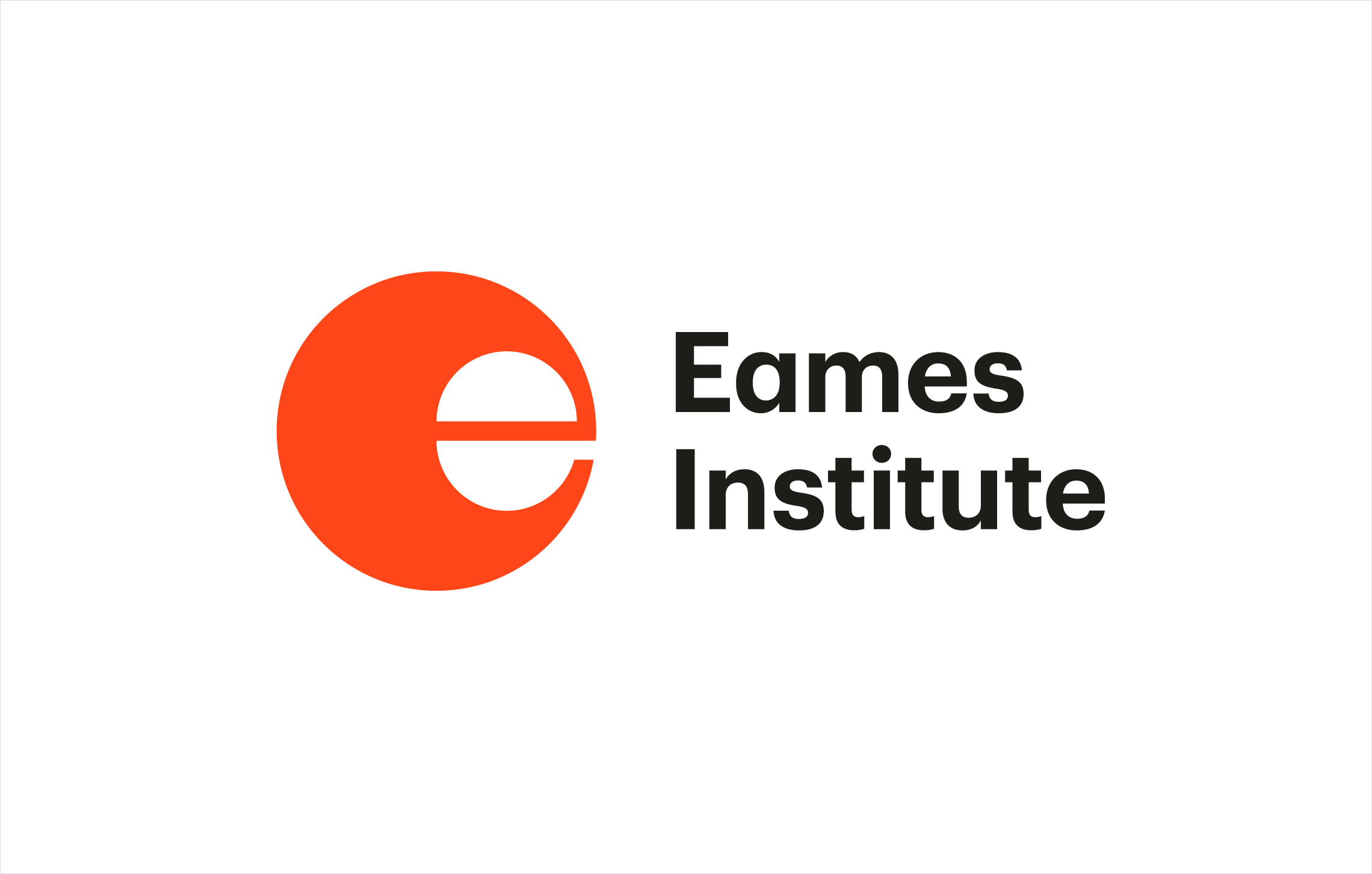Desain logo untuk The Eames Institute secara Manual 