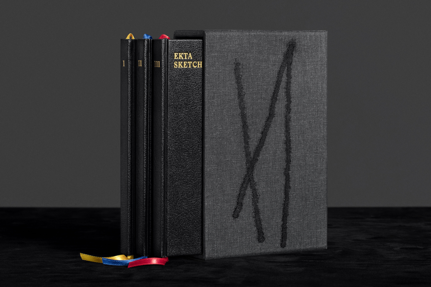 Book Design Inspiration – Ekta Sketchbooks Vol. I–III by Lundgren+Lindqvist, Sweden
