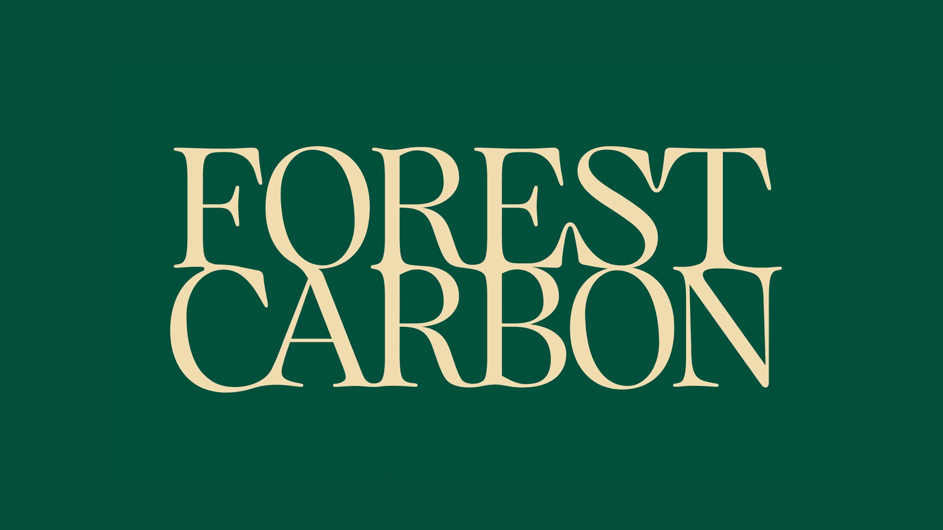 Brand identity design sonic branding and wordmark for Forest Carbon by Design Bridge Brand identity design sonic branding and wordmark for Forest Carbon by Design Bridge