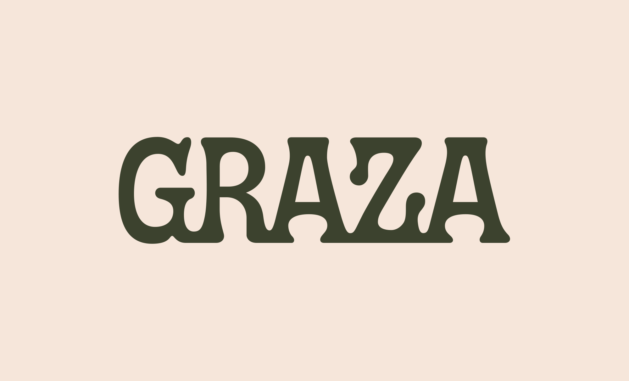 Logotype design by Gander for squeezable single origin olive oil Graza