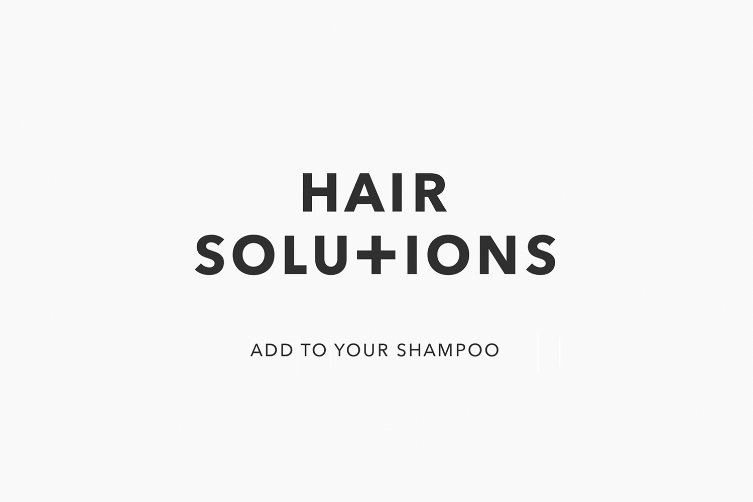 Logo, branding, packaging and campaign by Paul Belford Ltd. for Hair Solutions, a personalised shampoo enhancer