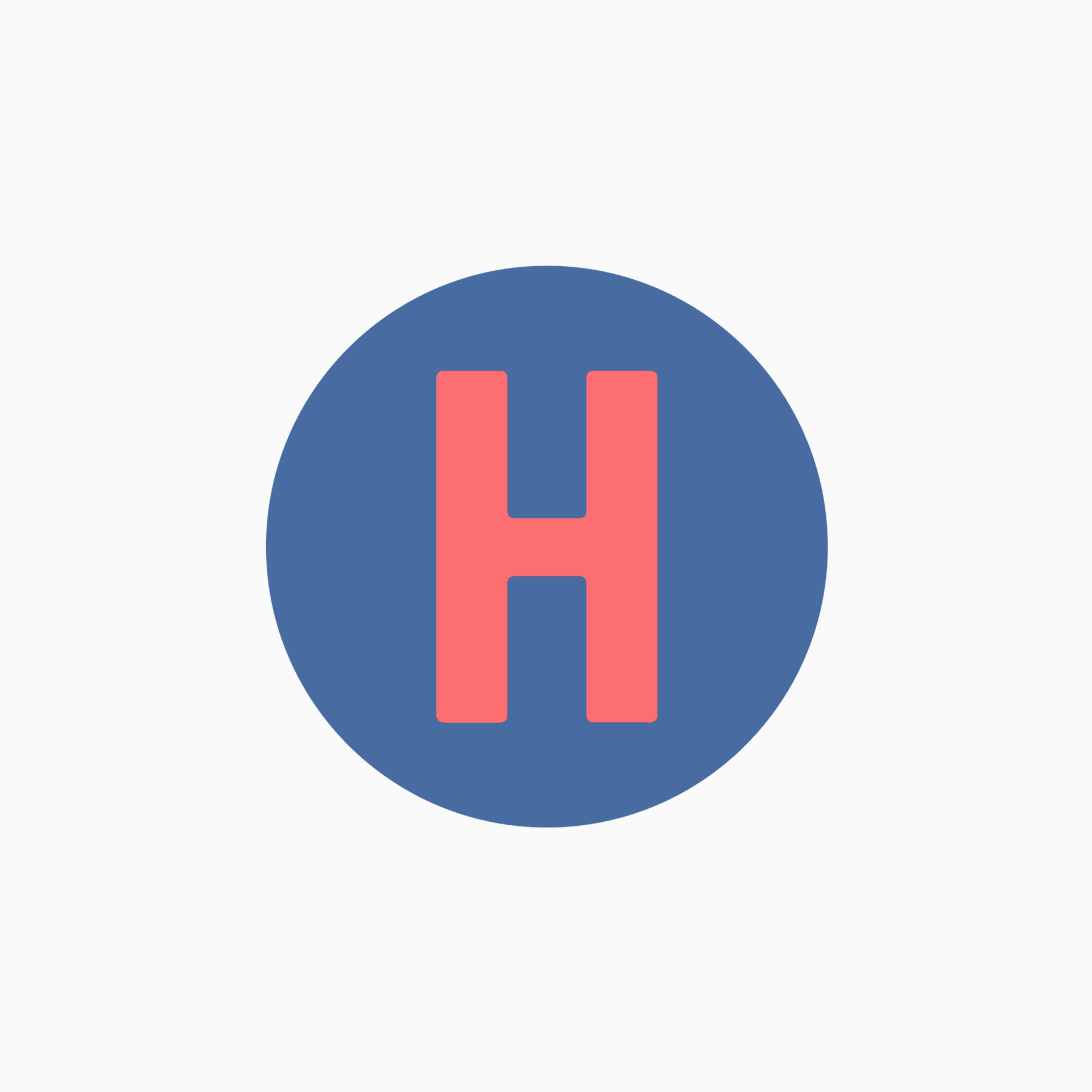 Logo by Bedow for Stockholm-based co-working space Helio