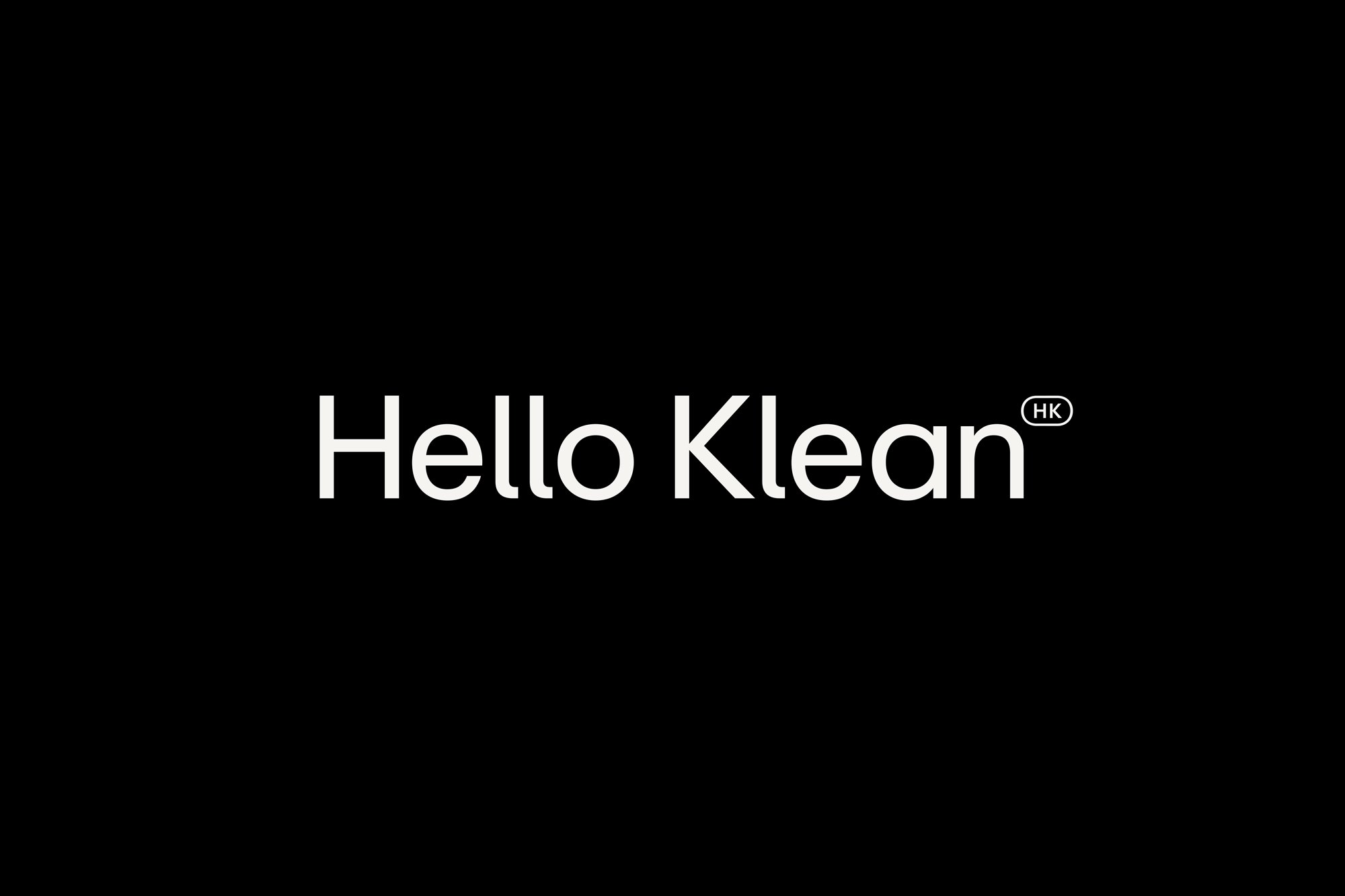 Logotype, custom typeface, packaging and website design by Two Times Elliott of luxury skincare brand Hello Klean