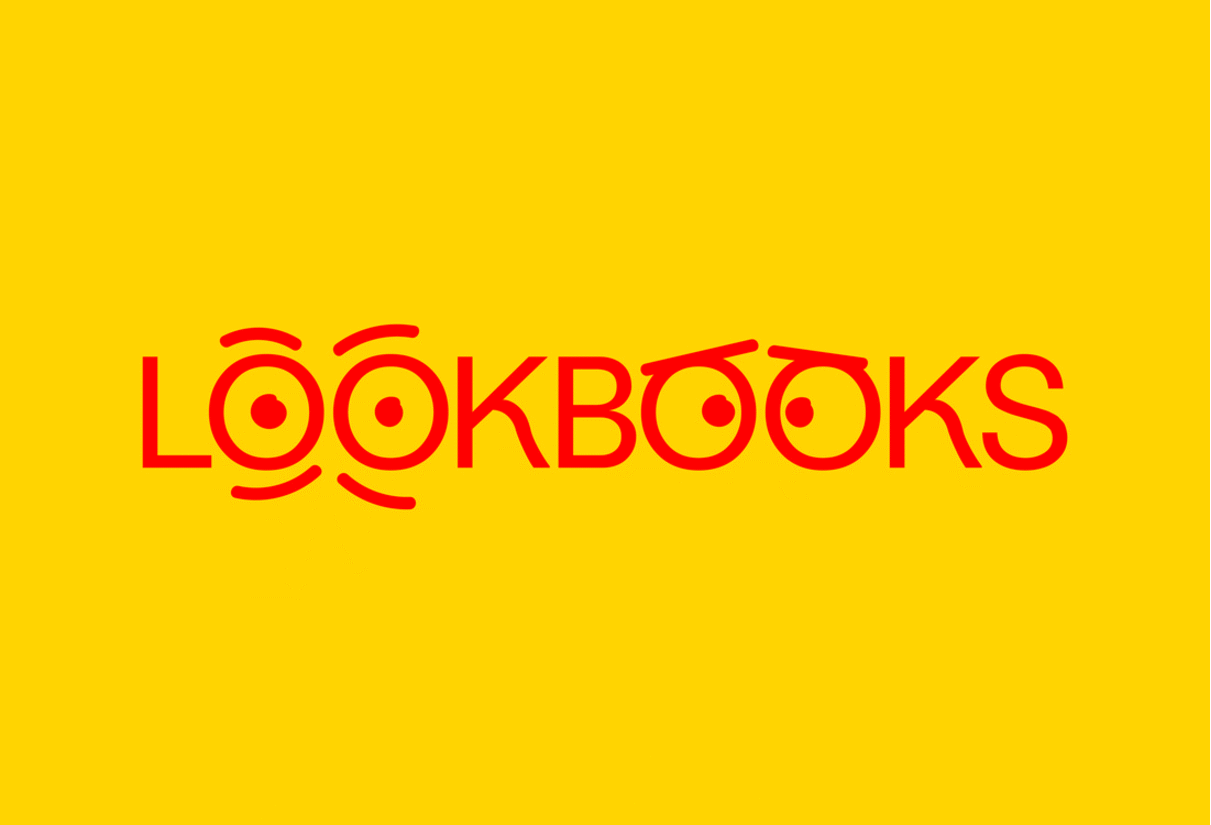Logo design by London-based Studio Lowrie for online speciliast bookstore Look Books