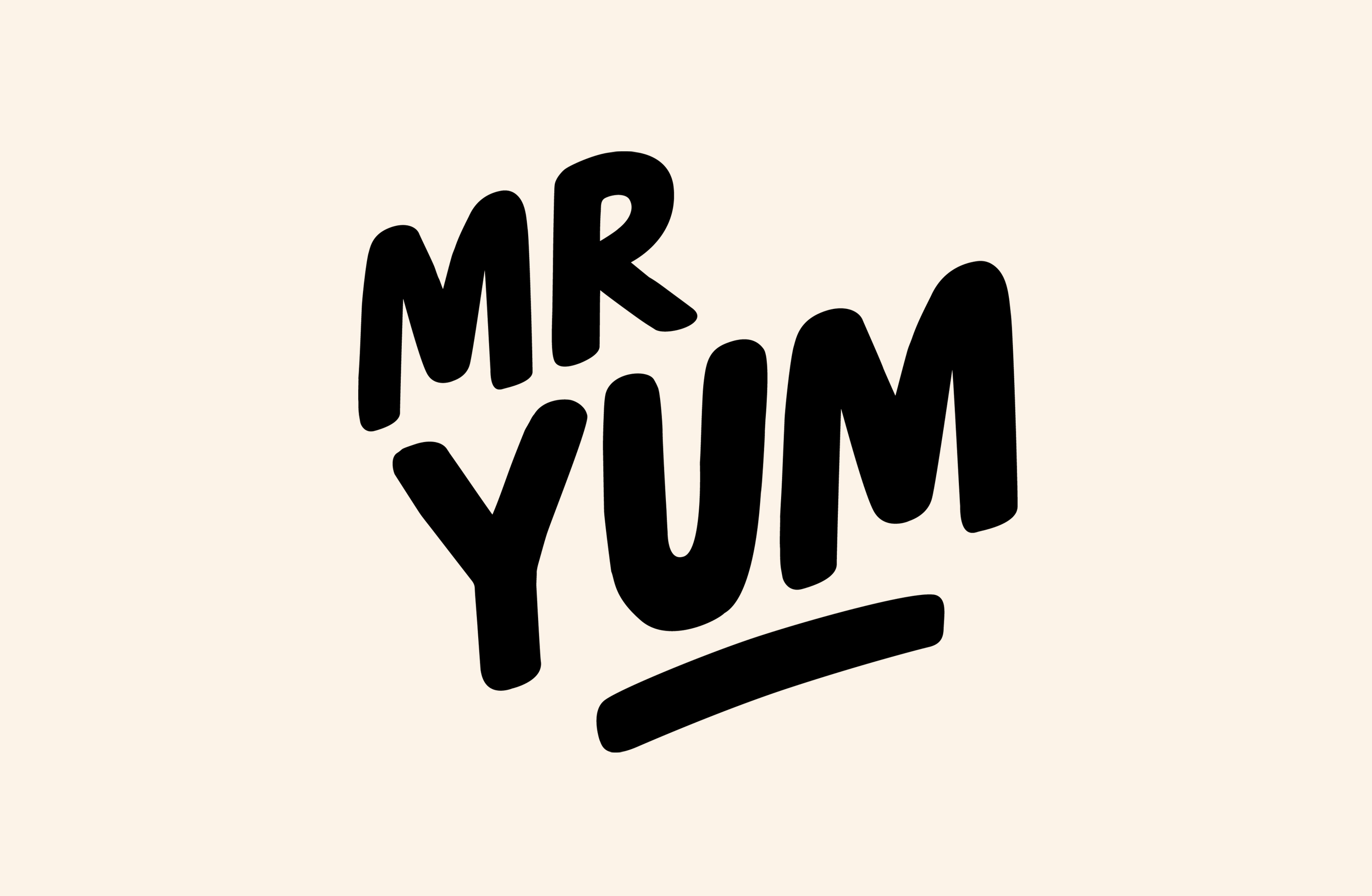 Logo, social media assets, custom typeface and iconography by RE for Mr Yum, a tech payment platform for food brands and hospitality businesses