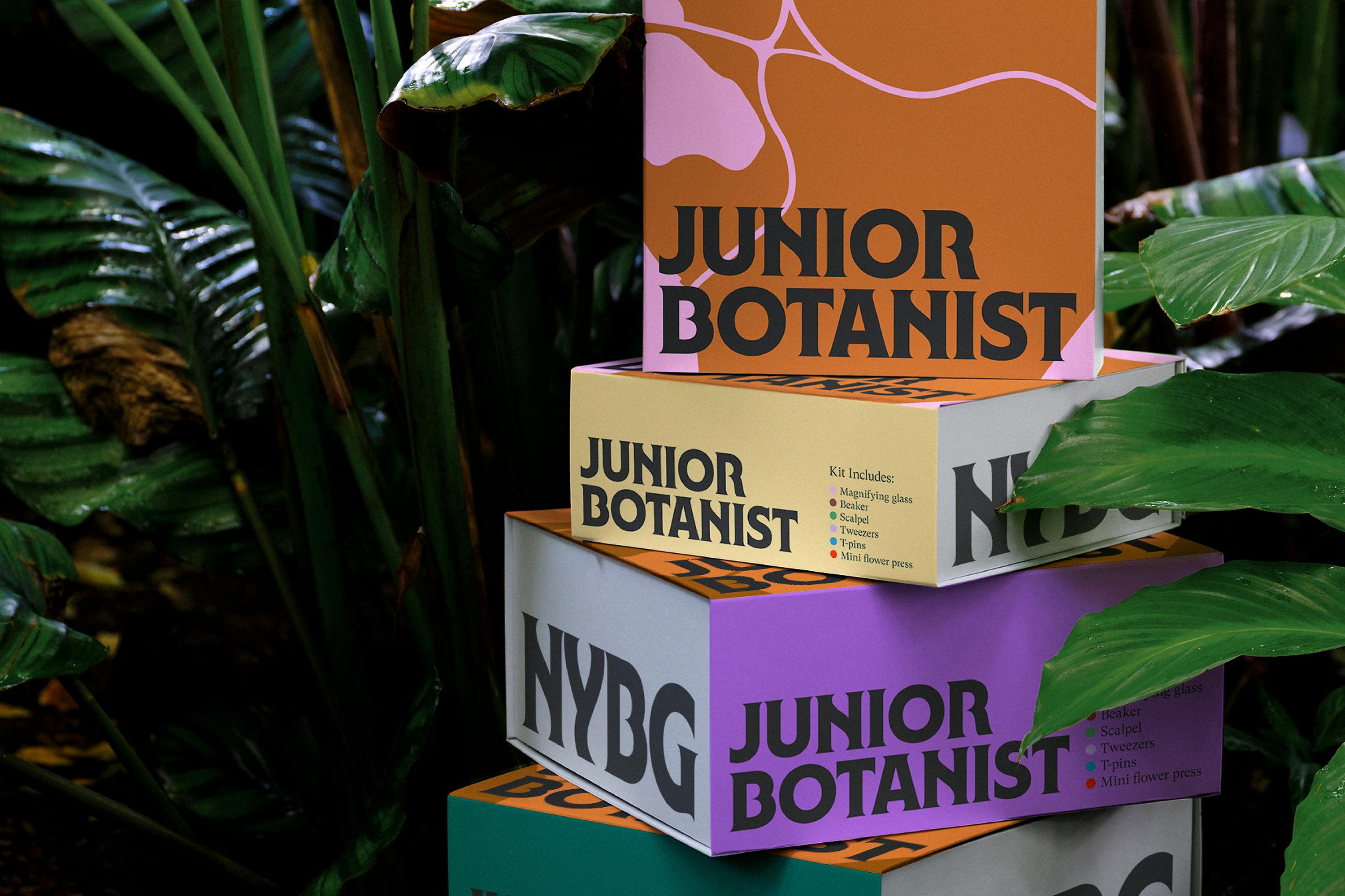 Logo, custom typeface, signage and art direction by Wolff Olins for New York Botanical Garden