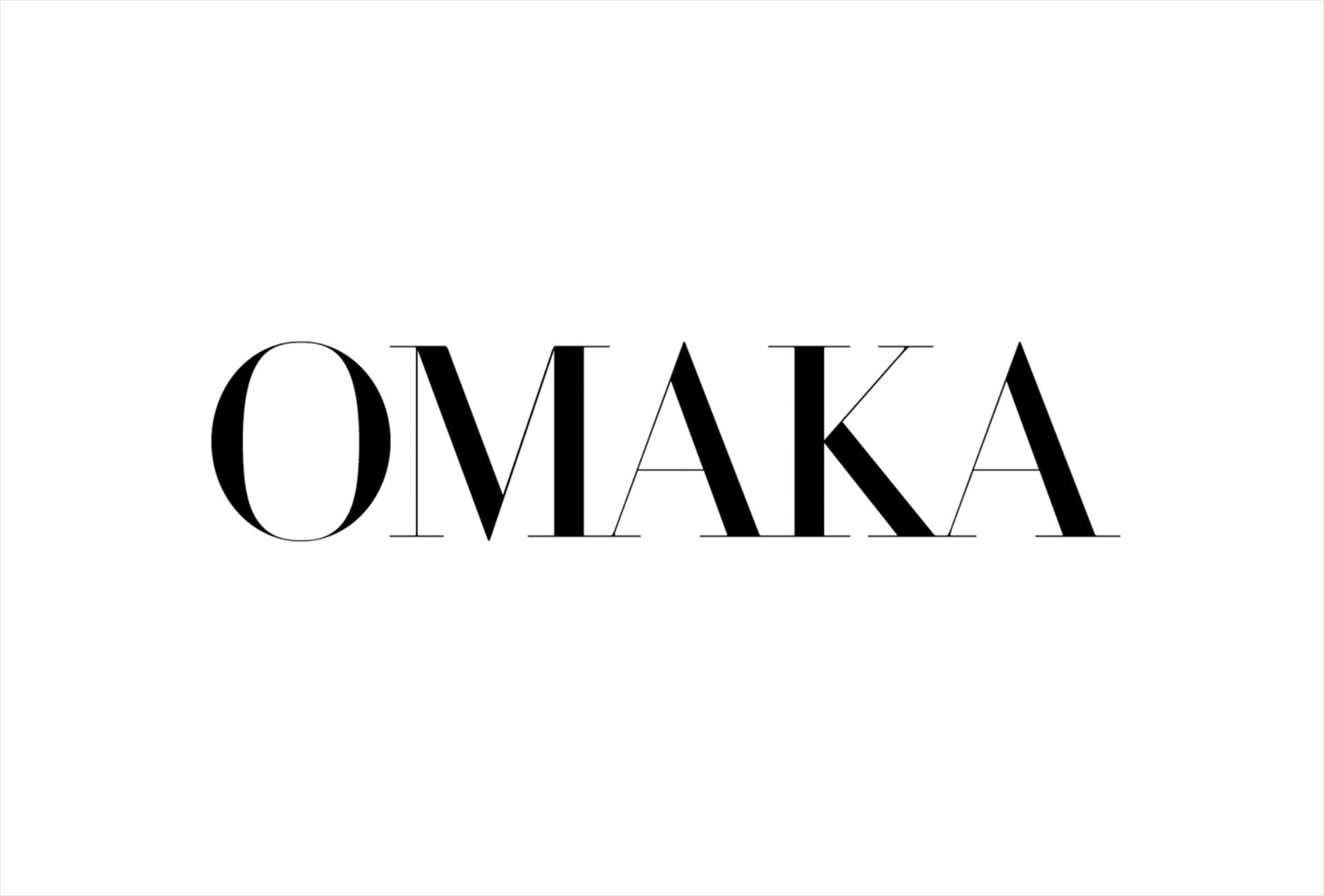 Serif logotype design for Swedish microbrewery Omaka by Stockholm Design Lab