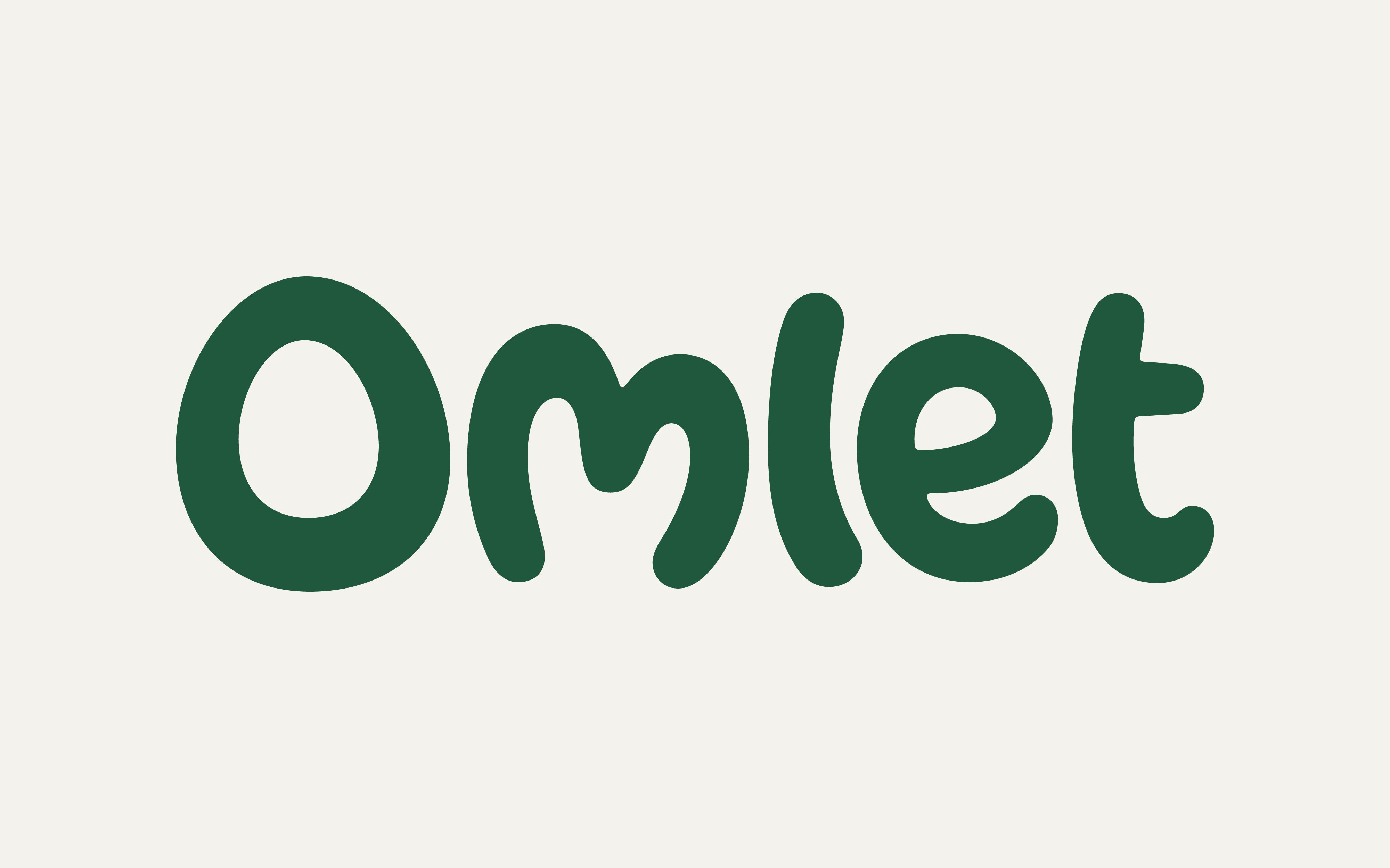 New custom logotype for pet products brand Omlet designed by Ragged Edge