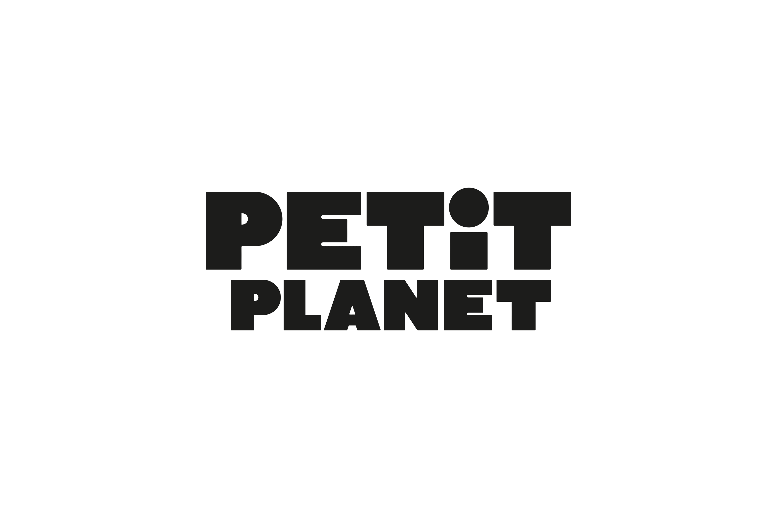 Jenis logo Petit Planet dirancang oleh Studio fnt